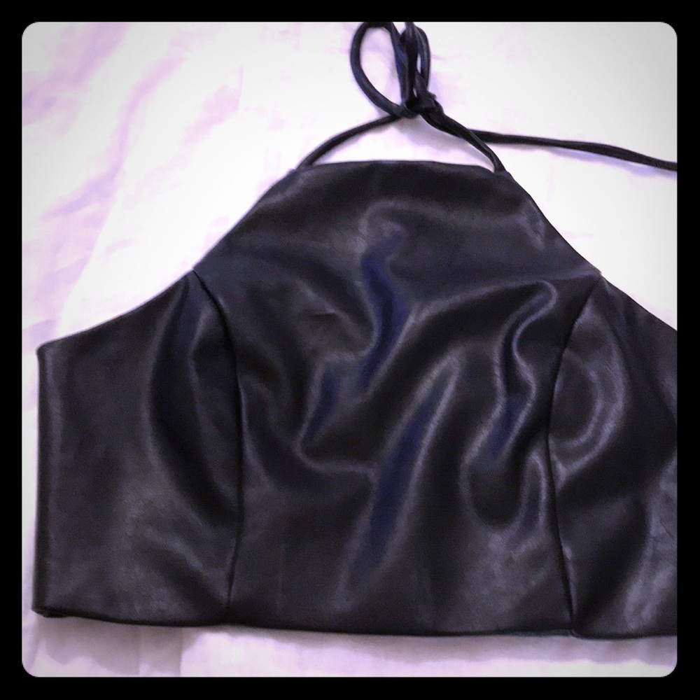 Forever 21 Faux Leather Halter